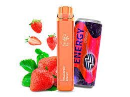 Одноразовая электронная сигарета Elf Bar Strawberry Energy (клубничный энергетик) (1800 Затяжек)